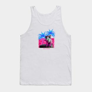 Spider Monkey Vaporwave Aesthetic Tank Top